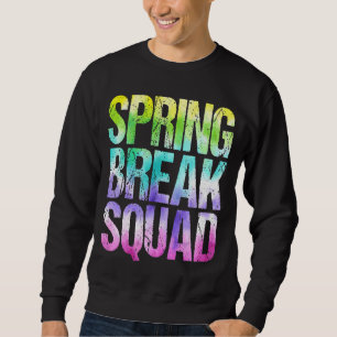 Spring Break Squad Matching Group Vintag Pastell T Sweatshirt
