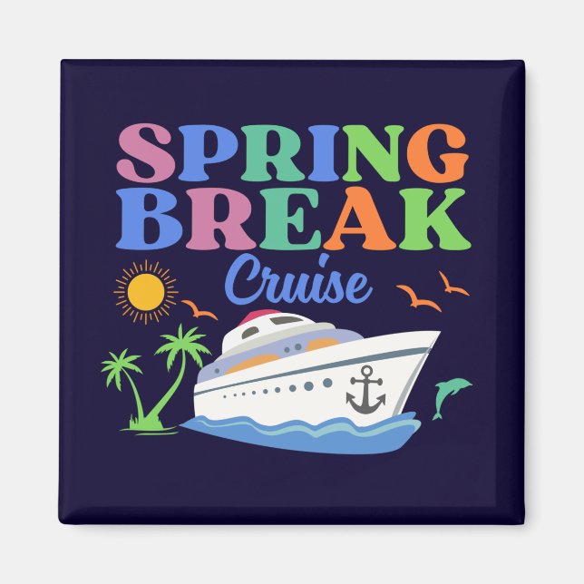 Spring Break Vacation Men's Basic T - Shirt Magnet (Vorne)
