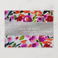 Spring Bright Blume Brautparty Save the Date