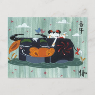 Spring Buffalo Postkarte