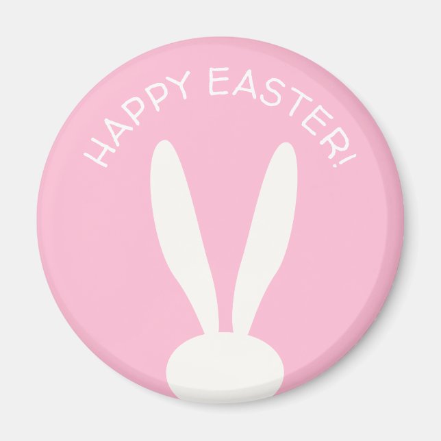 Spring Bunnies Happy Oaster Eggs Hunt Party Magnet (Vorne)