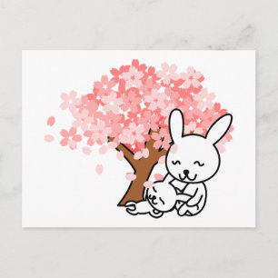 Spring Bunnies Postcard Postkarte