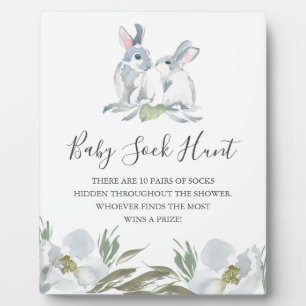 Spring Bunny Baby Showspiele Plaque Fotoplatte