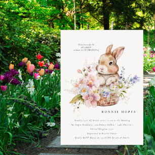 Spring Bunny Osterfest Eierjagd Baby Brunc Einladung