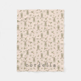 Spring Bunny Personalisiert Fleecedecke