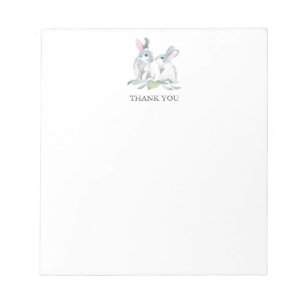 Spring Bunny Personalisiert Stationery Danke Notizblock