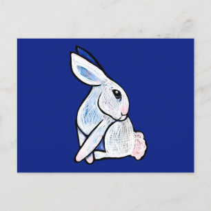 Spring Bunny Rabbit Ostara Postkarte