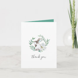 Spring Bunny Watercolor Danke Karte
