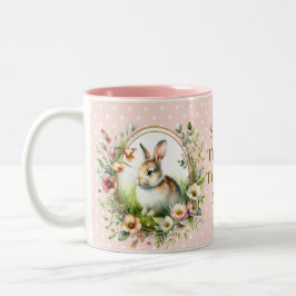 Spring Bunny Zweifarbige Tasse