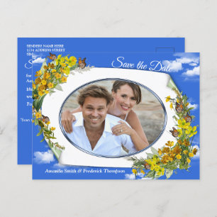 Spring Buttercup Blume Ankündigungspostkarte