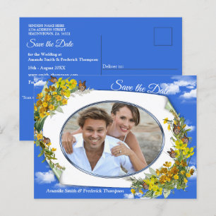 Spring Buttercup Blume Ankündigungspostkarte