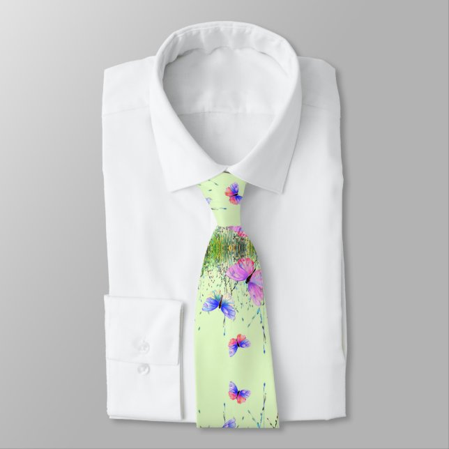Spring Butterflies Neck Tie Krawatte (Gebunden)