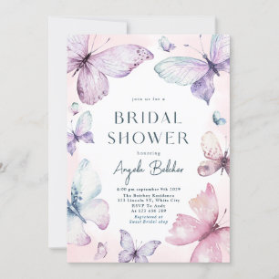 Spring Butterfly Bridal Dusche Einladung