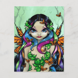 "Spring Butterfly Maiden" Postkarte
