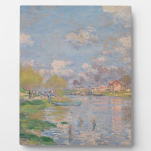 Spring by the Seine by Monet Impressionist Fotoplatte