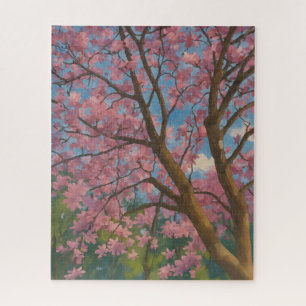 Spring Canopy - Blossom Tree & Blue Sky Malerei Puzzle