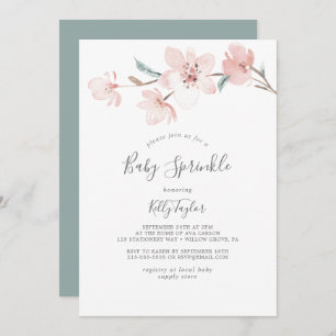 Spring Cherry Blossom Baby Sprinkle Einladung