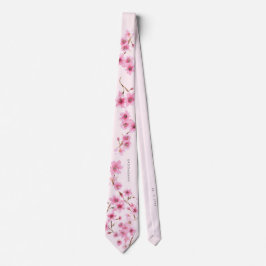 Spring Cherry Blossom Elegant Wedding Neck Tie Krawatte