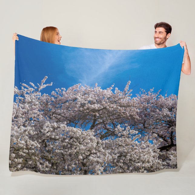 Spring Cherry Blossom Fleecedecke (Beispiel)
