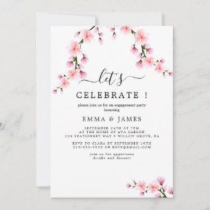 Spring Cherry Blossom Party laden Einladung