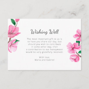 Spring Cherry Botanic wünscht gute Hochzeit im Gar Begleitkarte