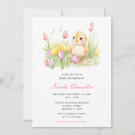 Spring Chick Baby Dusche Einladung