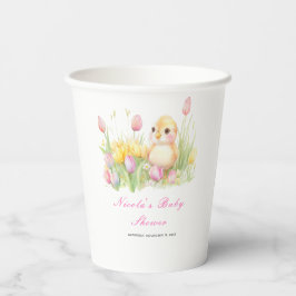 Spring Chick Baby Dusche Pappbecher