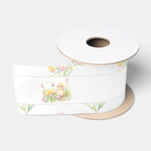 Spring Chick Baby Dusche Satinband