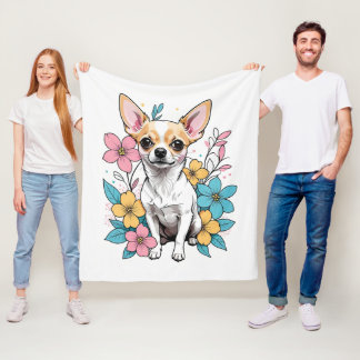 Spring Chihuahua Fleecedecke