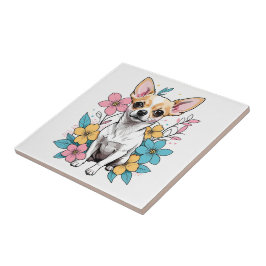 Spring Chihuahua Fliese
