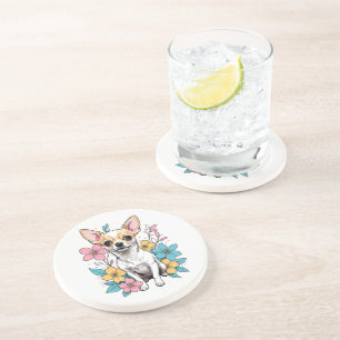 Spring Chihuahua Getränkeuntersetzer