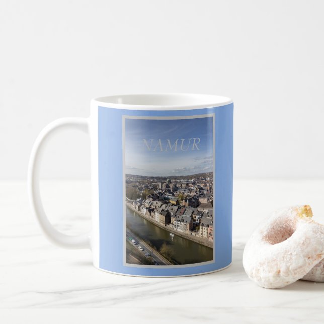 Spring City Namur, Belgien Kaffeetasse (Mit Donut)