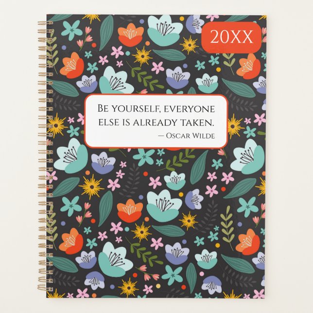 Spring Colorful Flowers 20XX Planner Planer (Vorderseite)