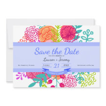 Spring Colorful Vibranful Floral Sketch Bouquet Re