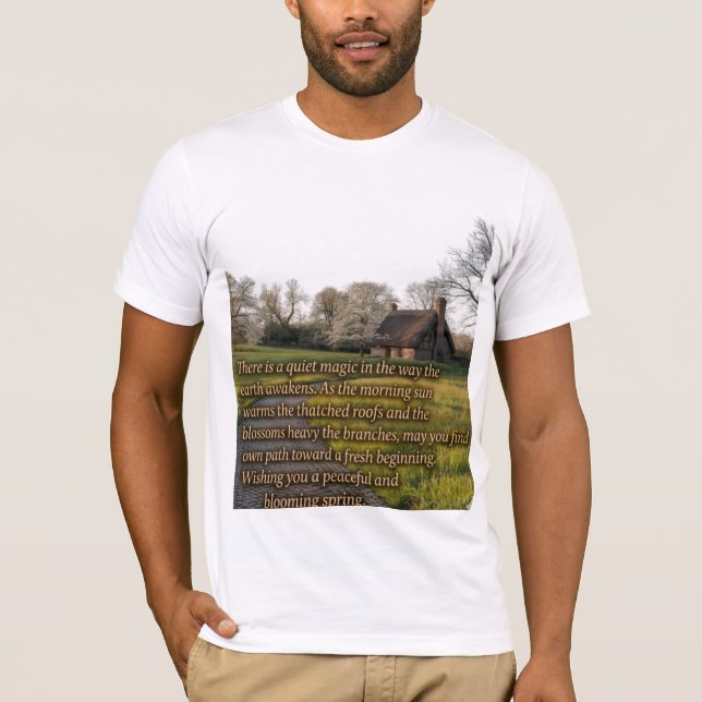 Spring Countryside Greeting T-Shirt (Vorderseite)