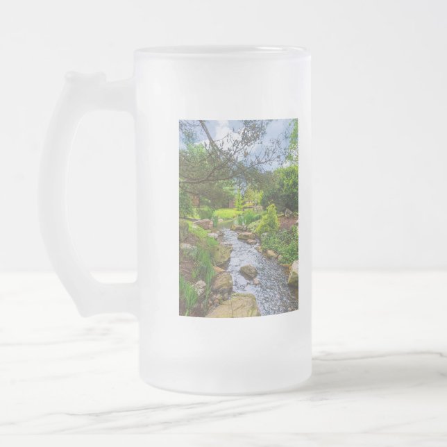 Spring Creek Painterly Mattglas Bierglas (Links)