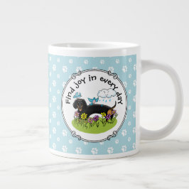Spring Dackel Dog Dachshund (schwarz und braun) Ni Jumbo-Tasse