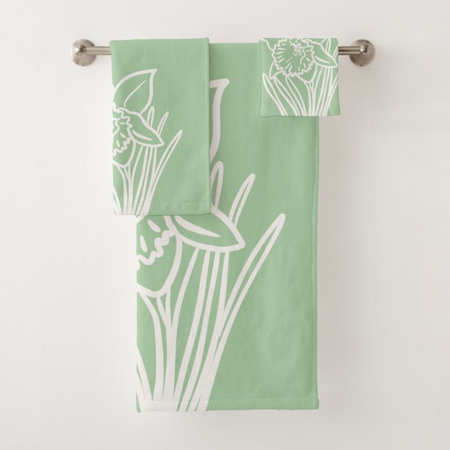 Spring Daffodil Badhandtuch Set (Insitu)