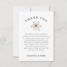 Spring Daffodil Blume Danke Baby Dusche