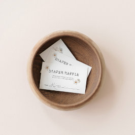 Spring Daffodil Hello Diaper Raffle Enclosure Card Begleitkarte