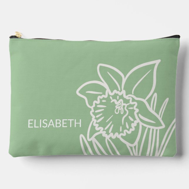 Spring Daffodil Zubehörtasche (Vorderseite)