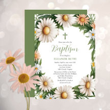 Spring Daisy Blooms Girl Floral Baptisse
