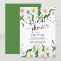 Spring Daisy Blume Bridal Dusche Einladung
