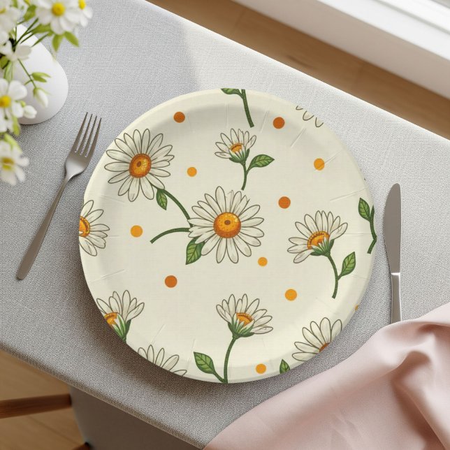  Spring Daisy Picnic Party Paper Plates Pappteller (Von Creator hochgeladen)