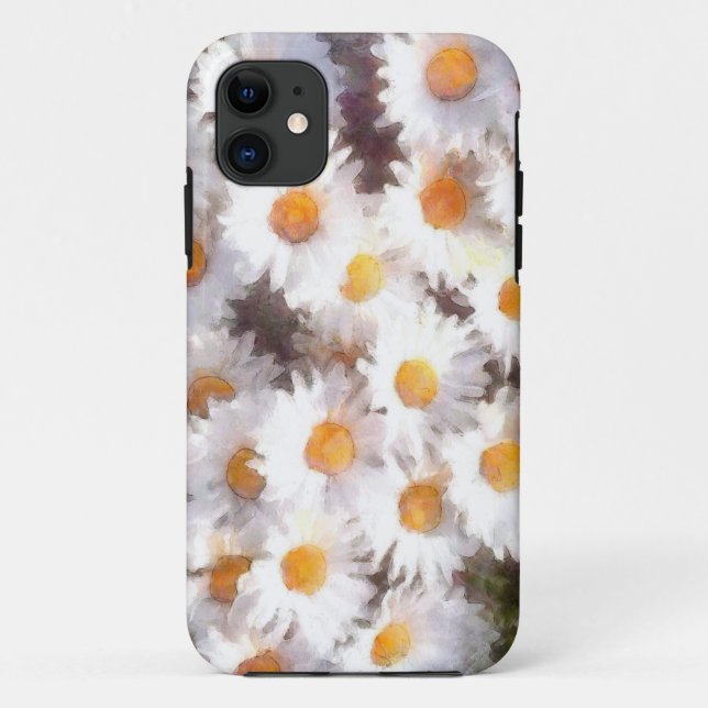 Spring Daisy Wildblume Watercolor Case-Mate iPhone Hülle (Rückseite)