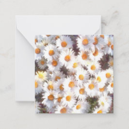 Spring Daisy Wildblume Watercolor Mitteilungskarte