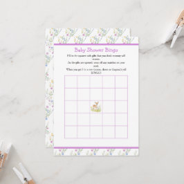 Spring Deer Baby Shower Bingo Einladung