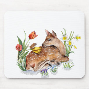 Spring Deer Mousepad