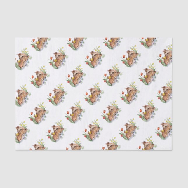 Spring Deer Seidenpapier (Vorderseite)