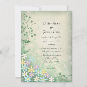 Spring Dream Pastel Blume Hochzeit Einladung